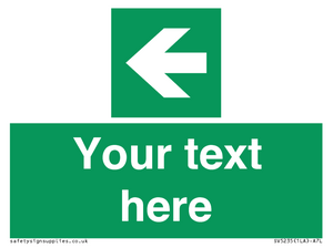 Custom Arrow Left Sign